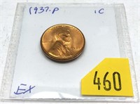 1937 Lincoln cent, Unc.