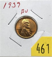 1939 Lincoln cent, Unc.