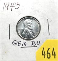 1943 Lincoln cent Unc.