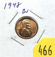 1948 Lincoln cent, Unc.