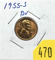 1955-S Lincoln cent