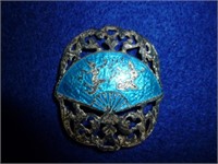 Vintage Siam Sterling Silver Ornate Brooch / Pin