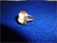 14k Gold Antique Lady's Cameo Ring - Rupert