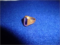 14k Gold & Amethyst Tiffany Antique Lady's Ring
