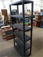 6 Tiered Plastic Shelving Measures 3' x 16" x 86"