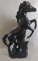 Large 25"  Black Stallion Ceramic