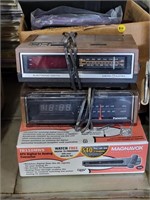 VTG Alarm Clocks & DVD player