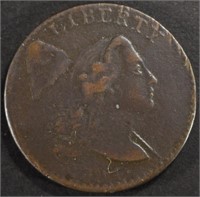 1794 FLOWING HAIR LARGE CENT XF