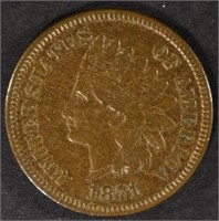 1871 INDIAN HEAD CENT XF/AU