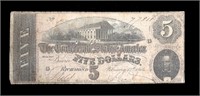 1864 $5 Confederate States