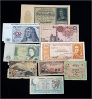 Lot, world notes, 11 pcs.