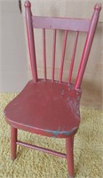 Antique Wooden Child's Chair Painted