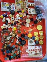 large lot of vintage & antique Buttons