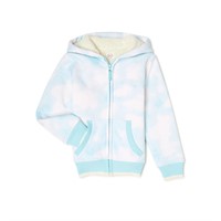 Wonder Nation Girls' Faux Zip-Front Hoodie XS(4-5)