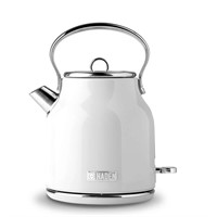 Heritage 7-Cup White Electric Kettle  Auto-Off