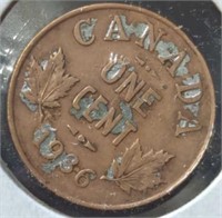 1936 Canadian penny