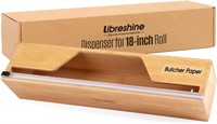 Butcher Paper Dispenser  18-Inch  Bamboo