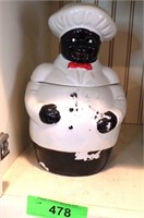 CHEF IN HAT COOKIE JAR (MARRIAGE?) COLD PAINT IS >