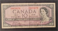 1954 Series Canadian $10 Bank Note