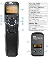 Wireless Shutter Release Comaptible for Canon,
