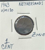 1943 Netherlands coin