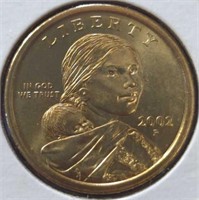 Uncirculated 2002P Sacagawea US $1 coin