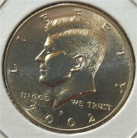 Uncirculated 2002 p Kennedy half dollar