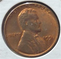 Uncirculated 1956 Lincoln wheat penny