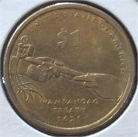 2011 wampanag treaty Sacagawea $1 coin