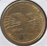 2010 Great Law of Peace Sacagawea US $1 coin