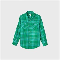 Boys' Plaid Long Sleeve ButtonDown Shirt - M(8/10)