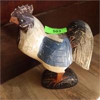 WOODEN ROOSTER 12 1/2" HIGH