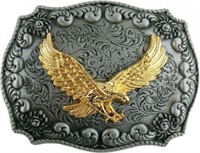 Western Cowboy Style Belt Buckle, Eagle Pattern
