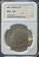 1904 S Morgan Dollar MS68 token