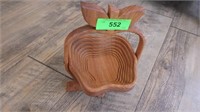 WOODEN COLLAPSIBLE BASKET- APPLE