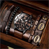 PCS Set Fashion Mens Sports Bracelet Watch