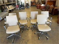 Cream & Chrome Conference Chairs
