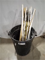 Trash Can w/ Marker Stakes