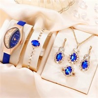 6PCS Set Women Fashion Quartz Watch