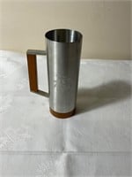 Pewter travel mug wood handle