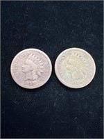 1859 & 1860 Indian Head Pennies