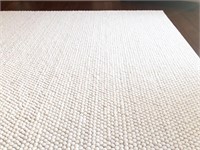 S & L Wool Cotton Doormat/Rug - 8' x 10' Ivory