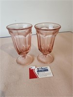 VIntage Pink Sundae Cups
