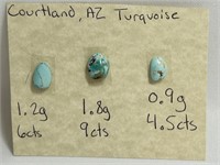 3 Pieces Courtland Arizona Turquoise