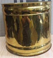 Large Brass planter 20.75"x12" (small hole in t