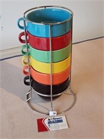 Soup Bowls and Stacking Rack