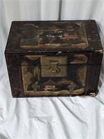 Japanese Inspired Black Laquared Trunk