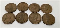 8 Early Wheat pennies