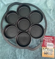 Large Cast Iron Drop Biscuit Pan - Appears New