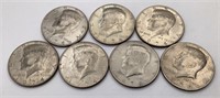 7 Silver clad 1974Kennedy Halves